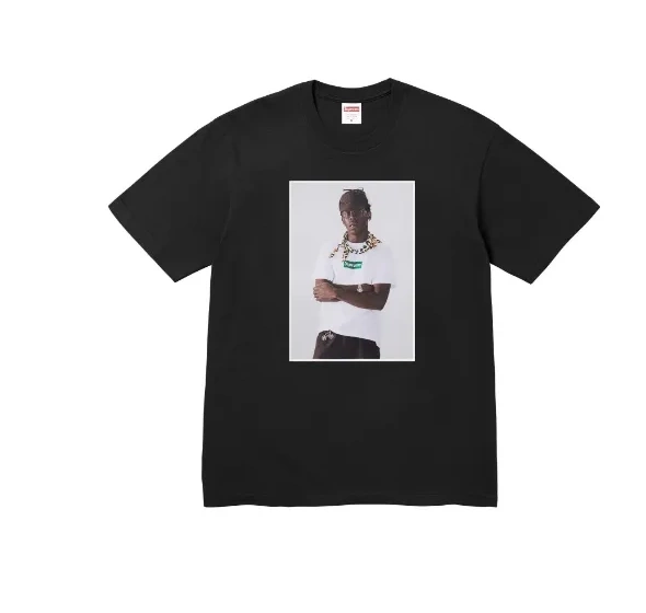 Round White XL Black Printed M Tyler L S Portrait Short FW24 The T and Sleeve Tee Neck Creator 0727